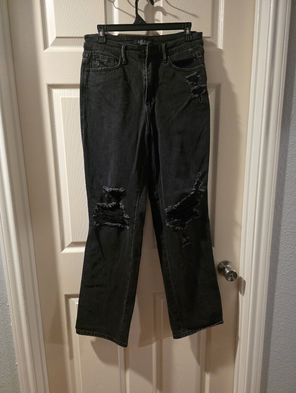 Judy Blue Black Ripped Boyfriend Jeans